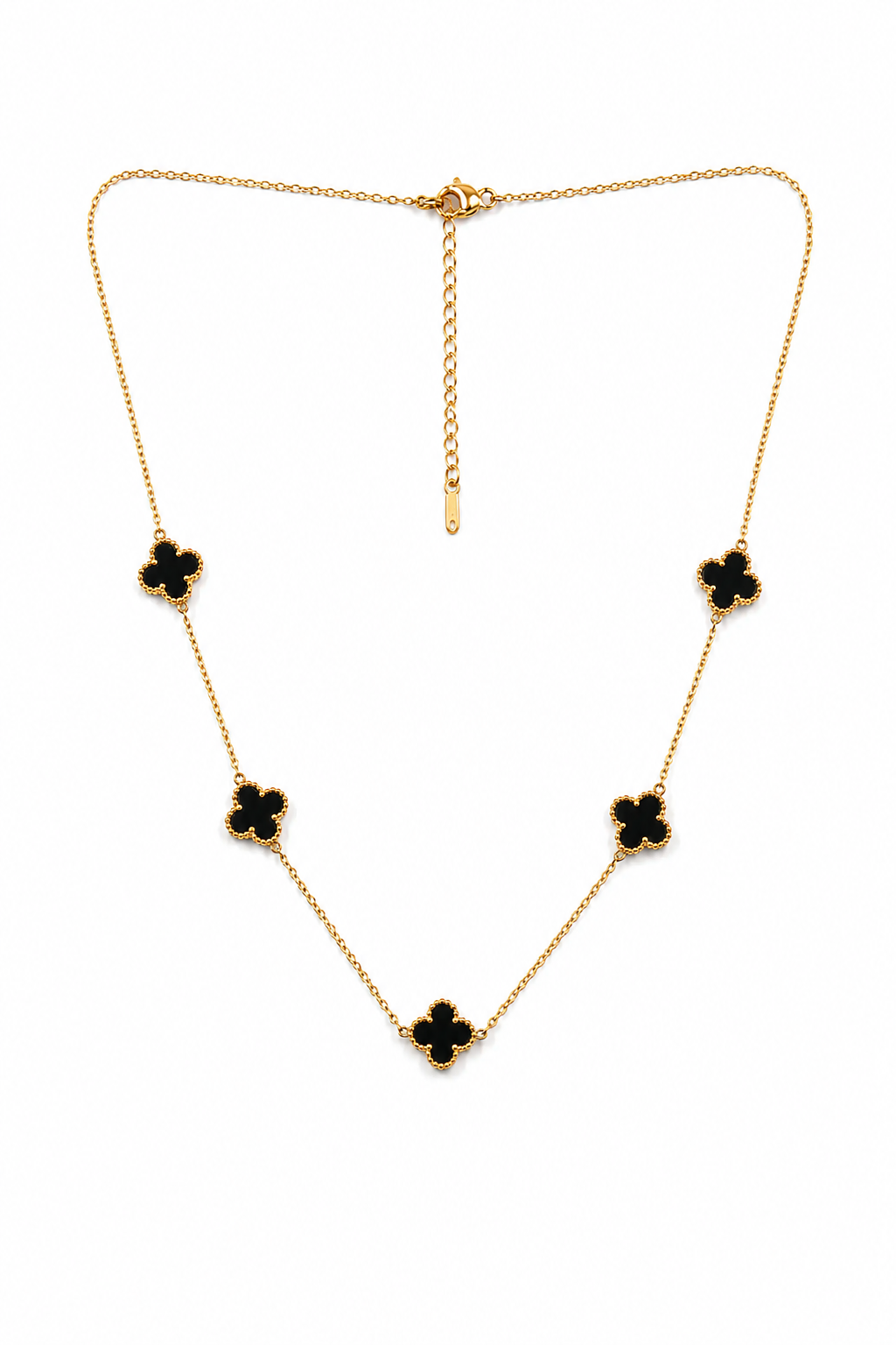 Black Clover Charm Necklace for Women