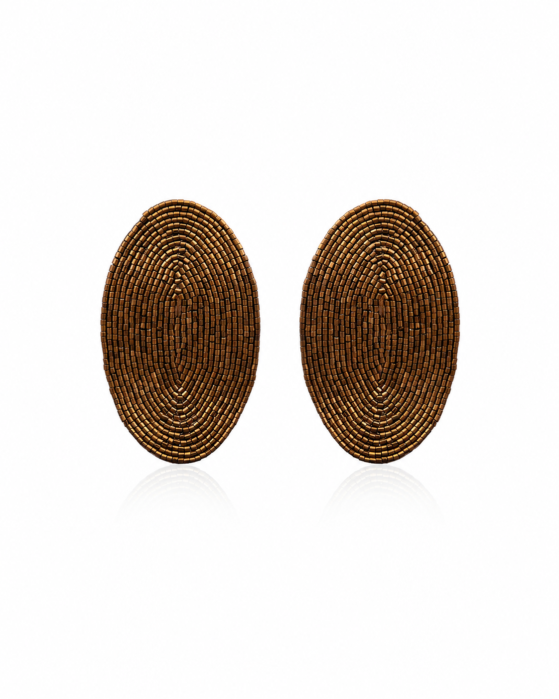 Earthy Beadwork Earrings