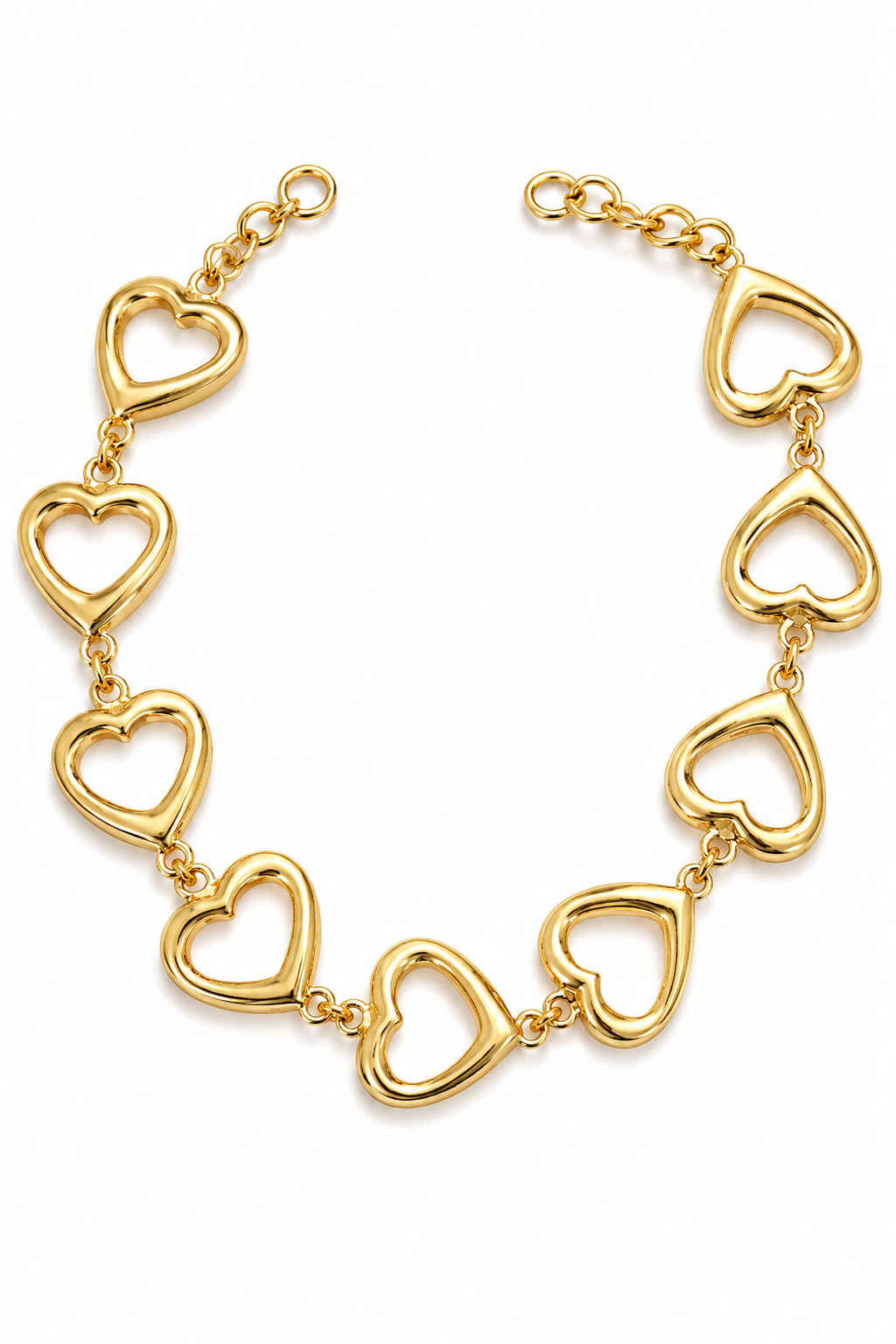 Gold Heart Charm Necklace