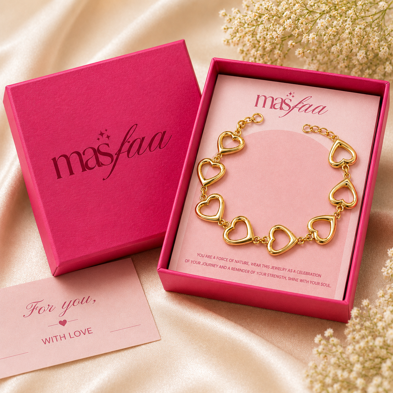 Gold Heart Charm Necklace