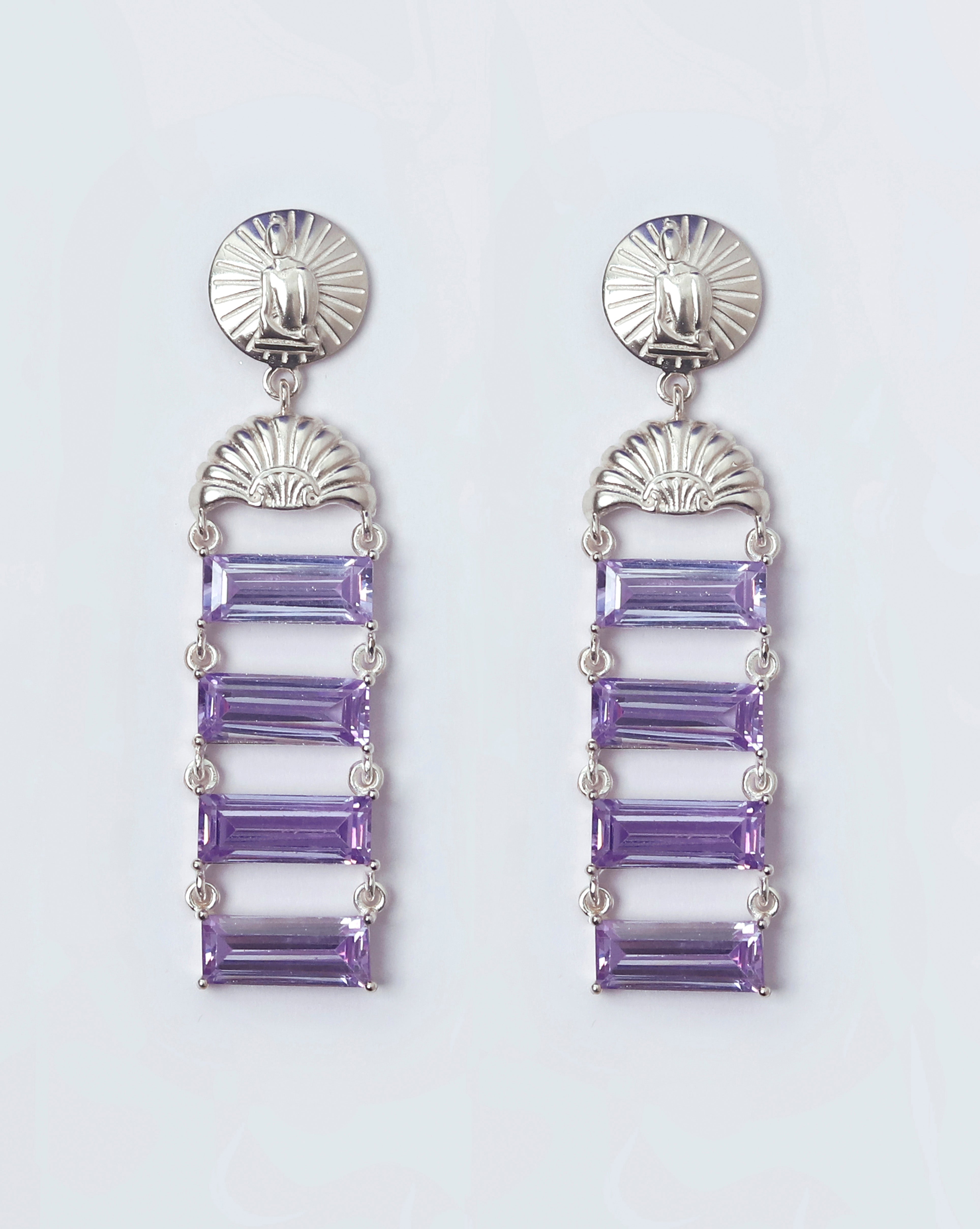 MARINE TREASURE EARRINGS (Purple)