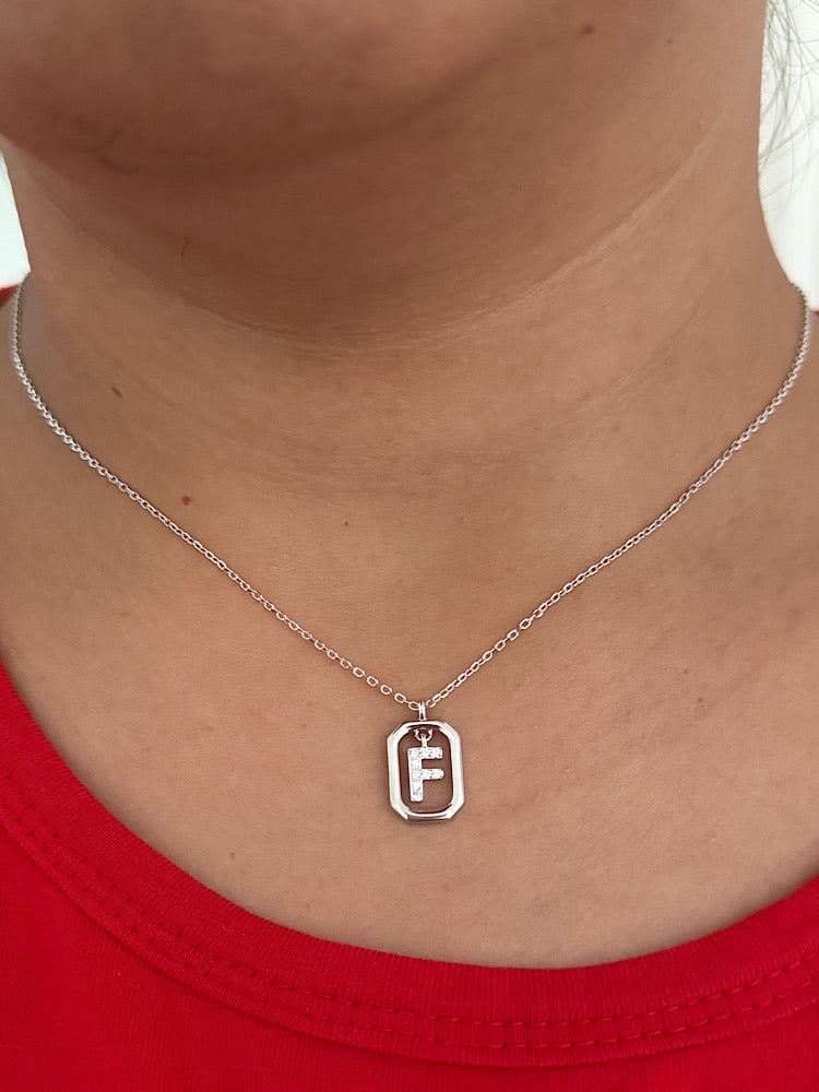 F Letter Pendant Necklace