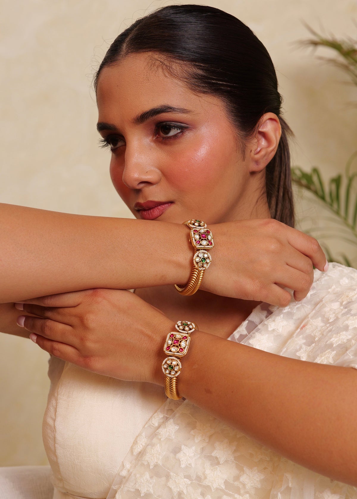 Mysuru Polki Bangle Set