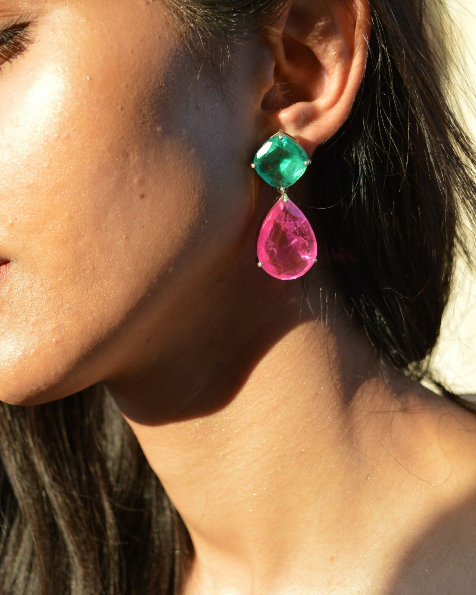 Multicolour Statement Danglers