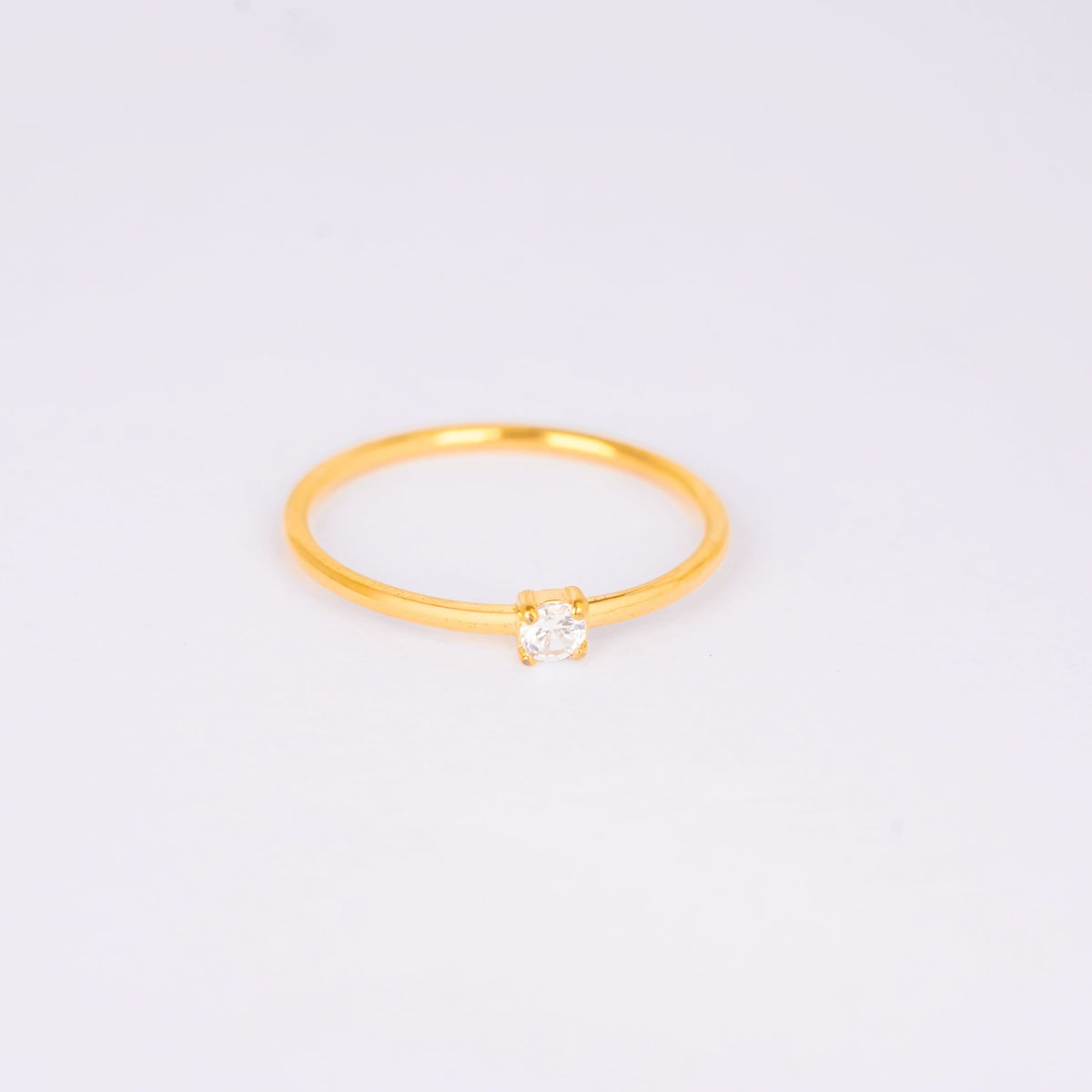 18K Gold Plated Nova Halo Orbital Ring for Women | Anti Tarnish