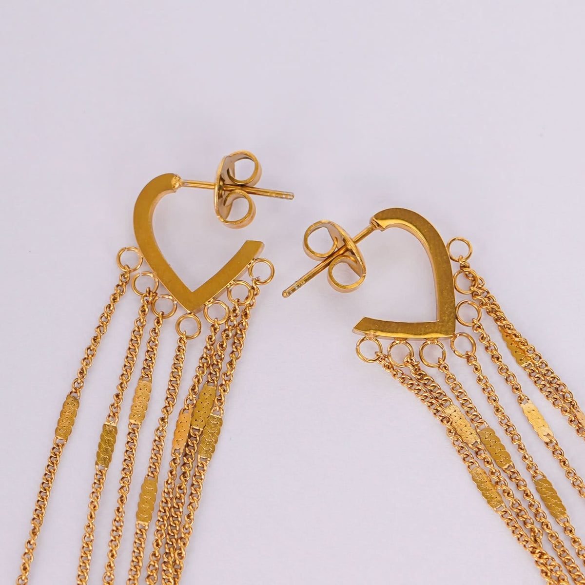 Multi-Layer Chain Drop Earrings