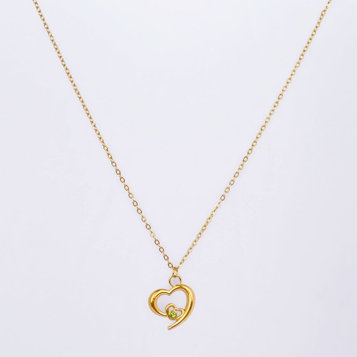 18K Gold Plated Diamond Love Necklace for Women | Anti Tarnish