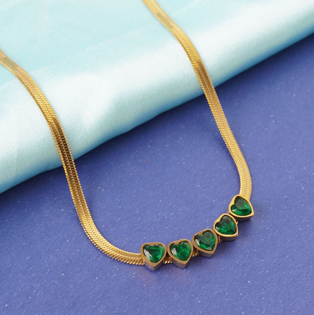18K Gold Plated Diamond Love Necklace for Women | Anti Tarnish
