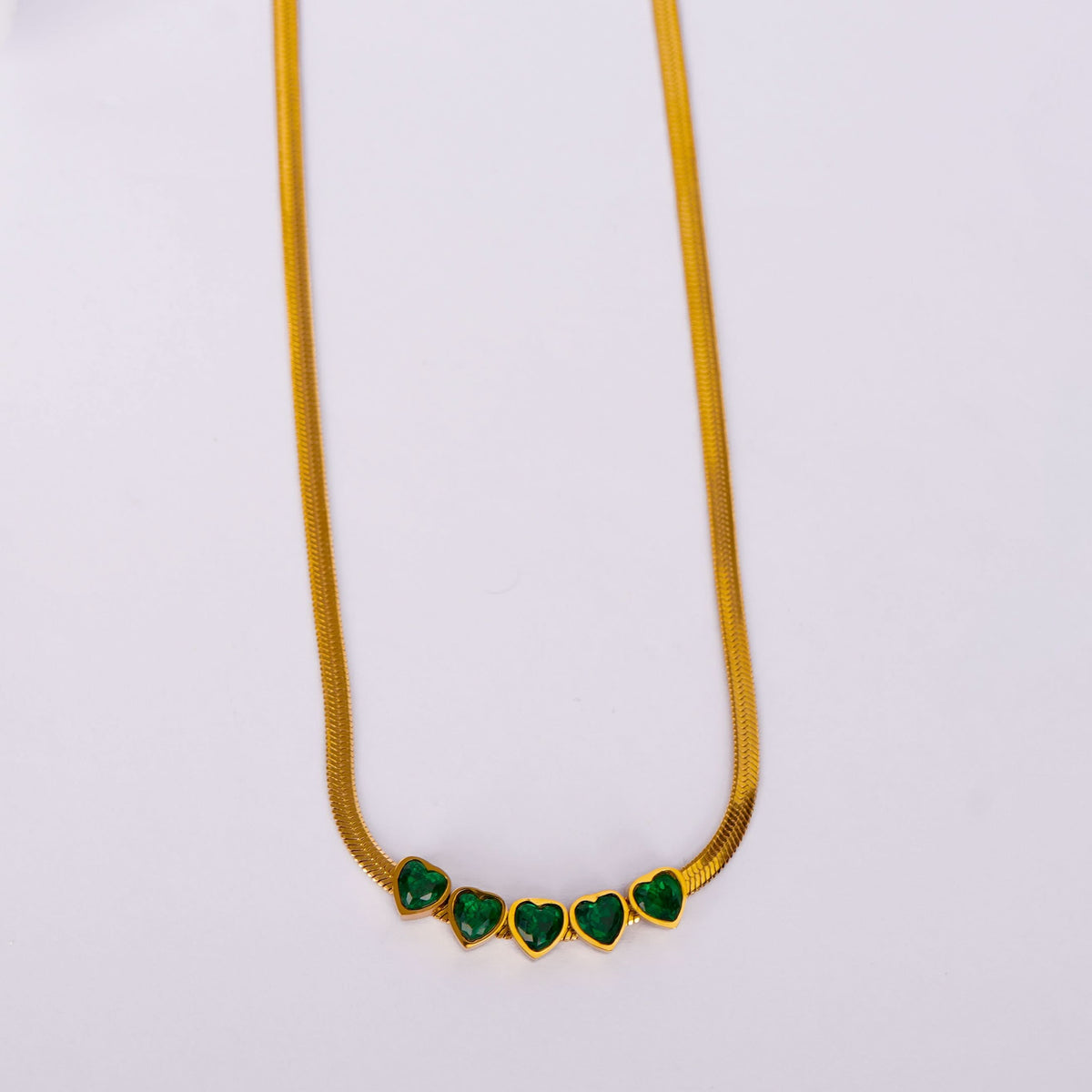 18K Gold Plated Diamond Love Necklace for Women | Anti Tarnish
