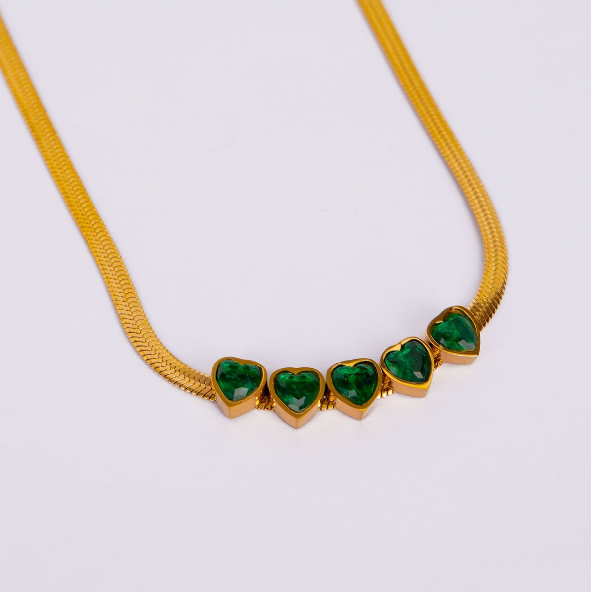 18K Gold Plated Diamond Love Necklace for Women | Anti Tarnish