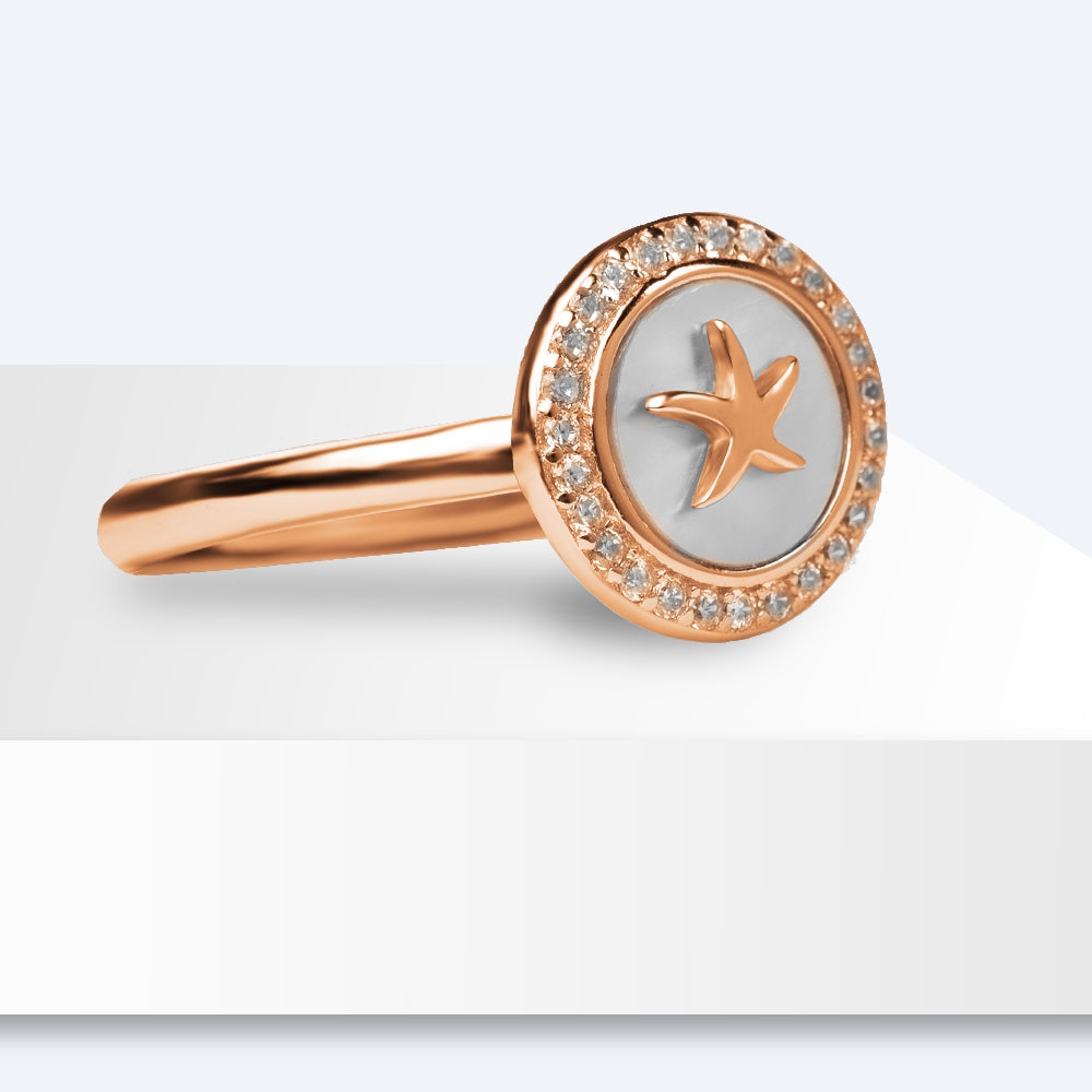 Seastar Glint Enamel Ring