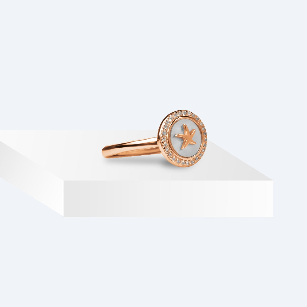 Seastar Glint Enamel Ring