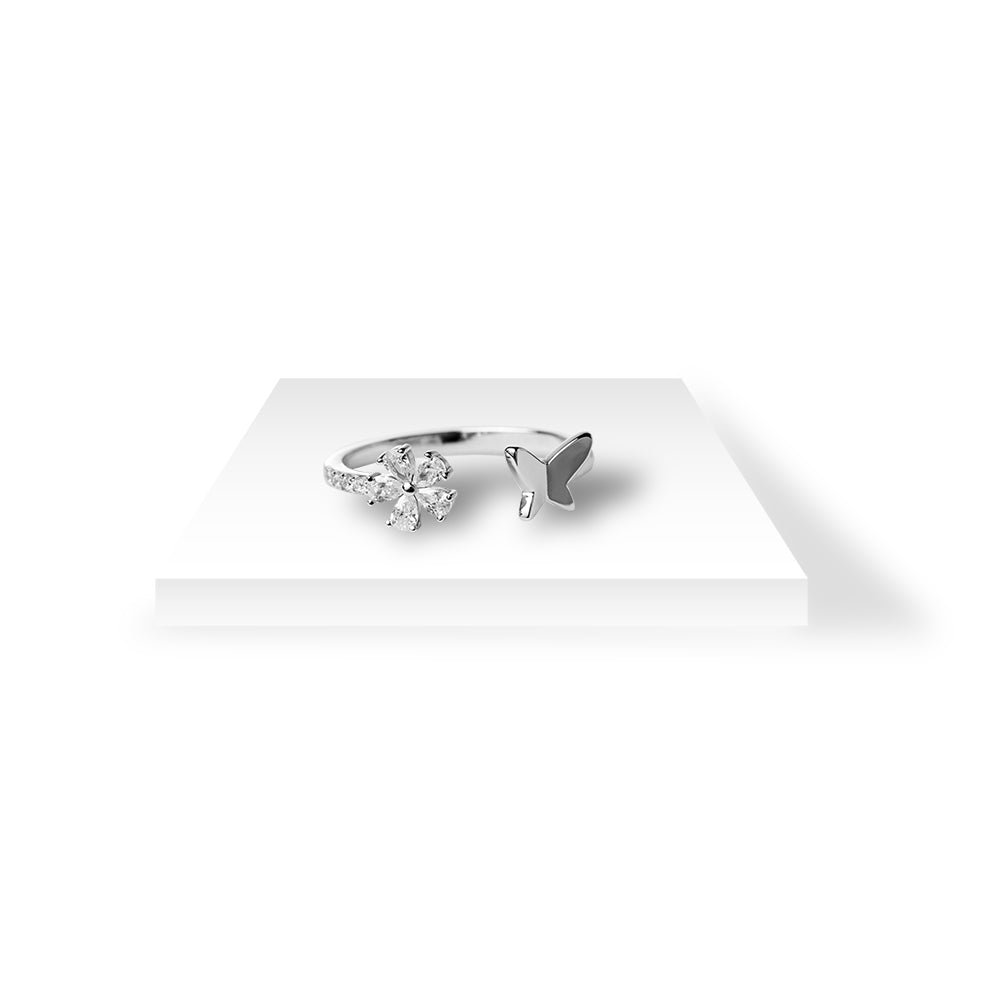 Butterfly 925 Silver Ring