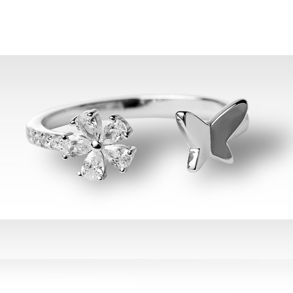 Butterfly 925 Silver Ring