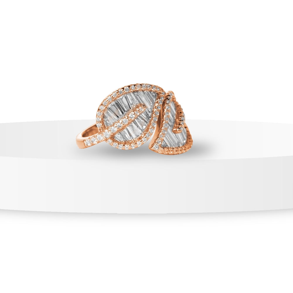 Rose-Gold Leaf Inspired Ring