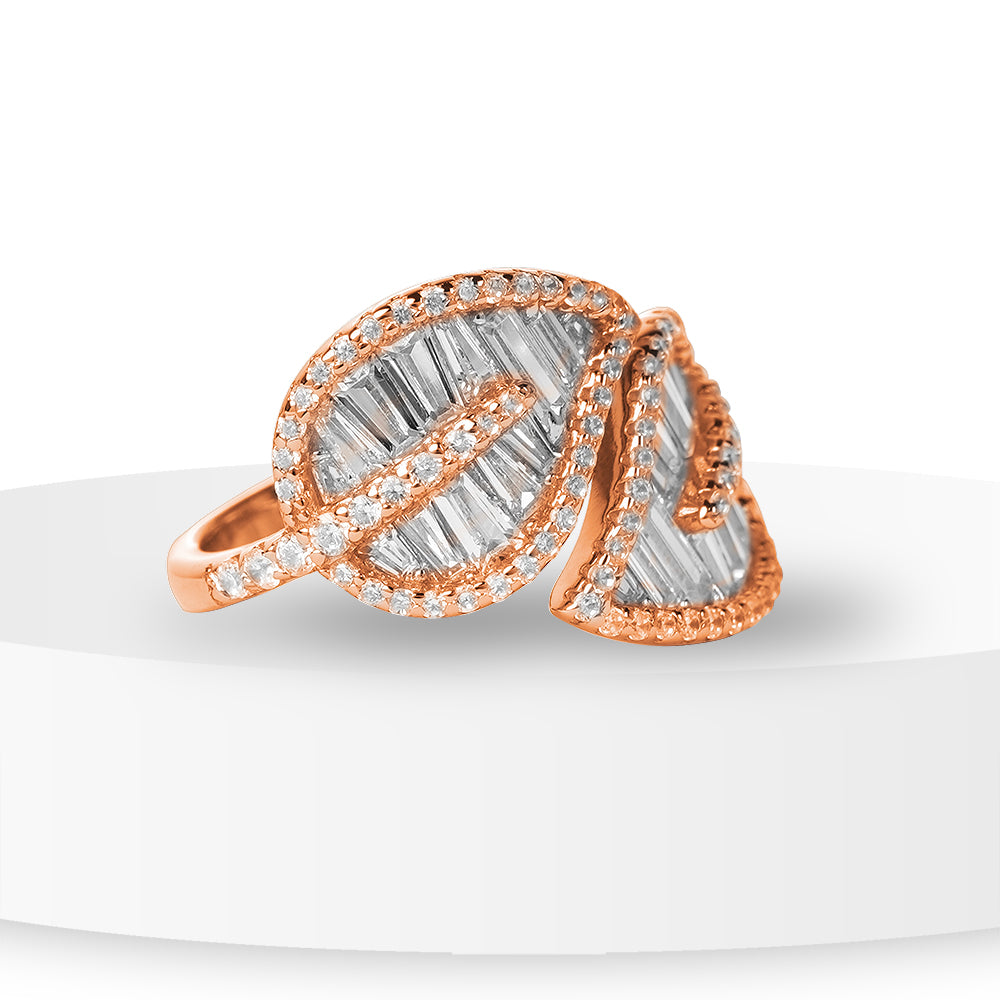 Rose-Gold Leaf Inspired Ring
