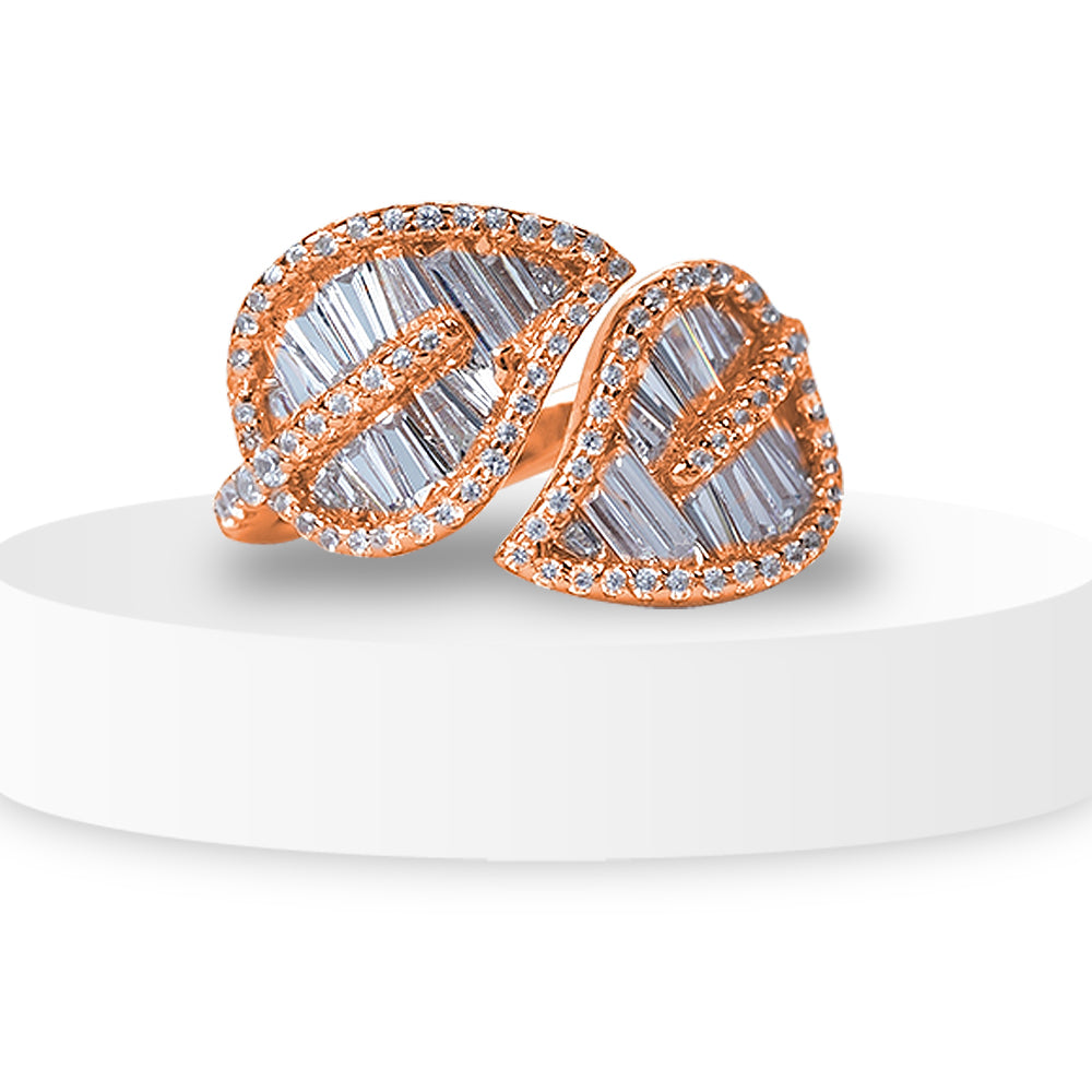 Rose-Gold Leaf Inspired Ring