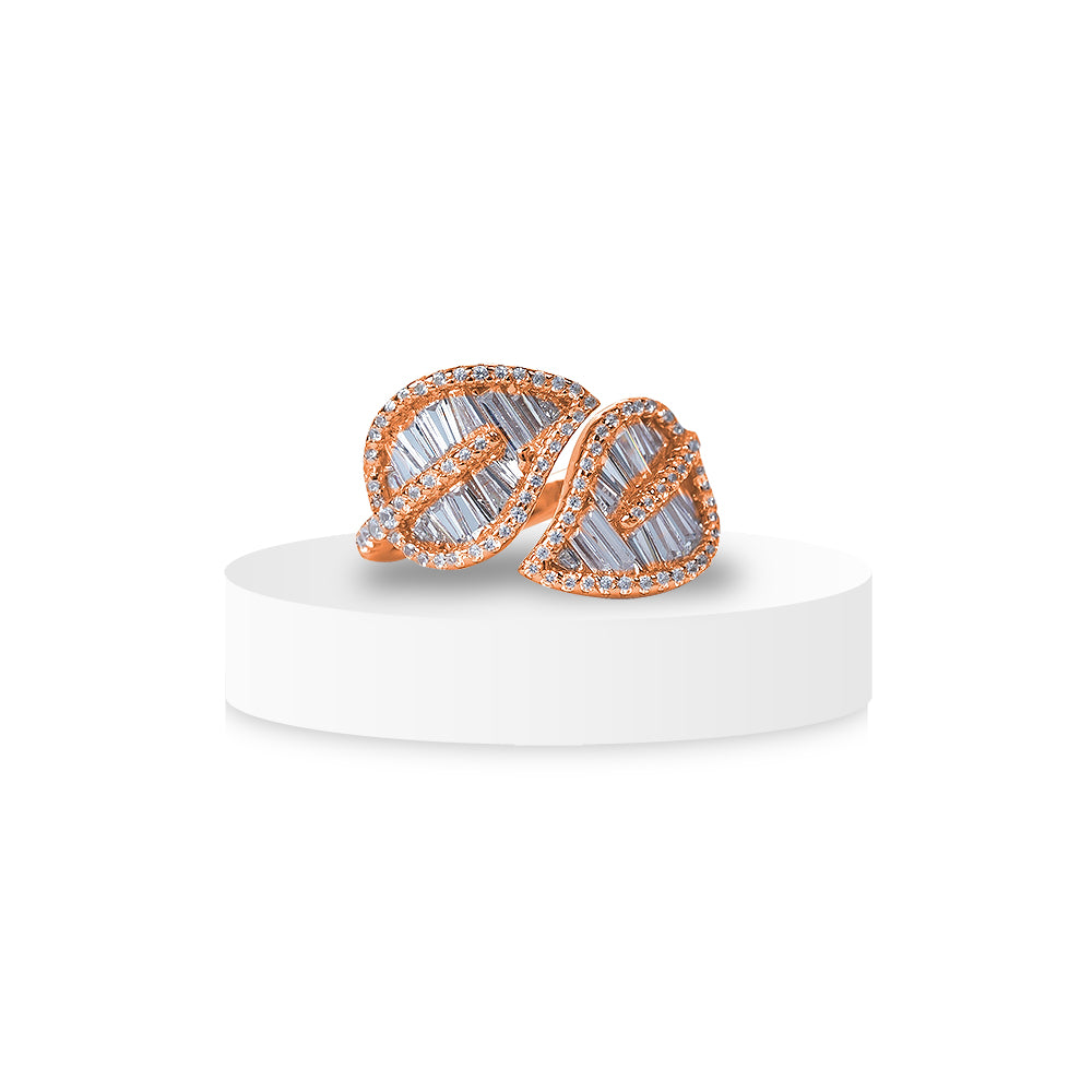 Rose-Gold Leaf Inspired Ring