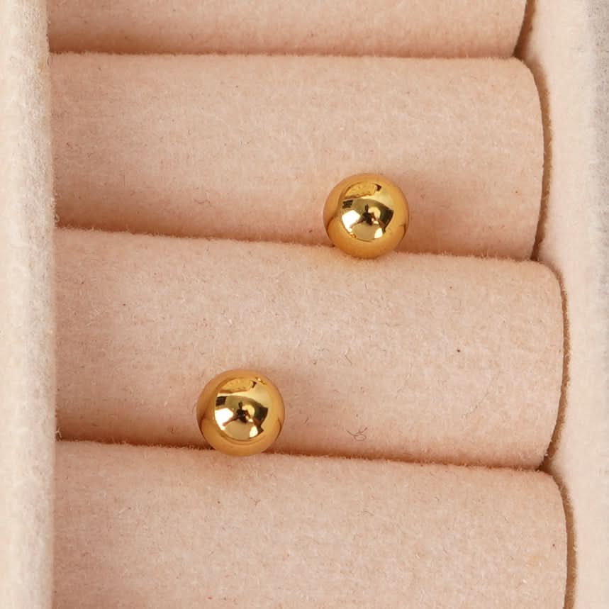 18K Gold Plated Flora Modern Hoop Earrings for Women | Anti Tarnish