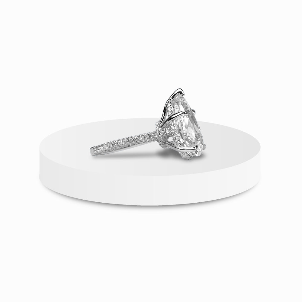 Pear Radiance Solitaire Ring