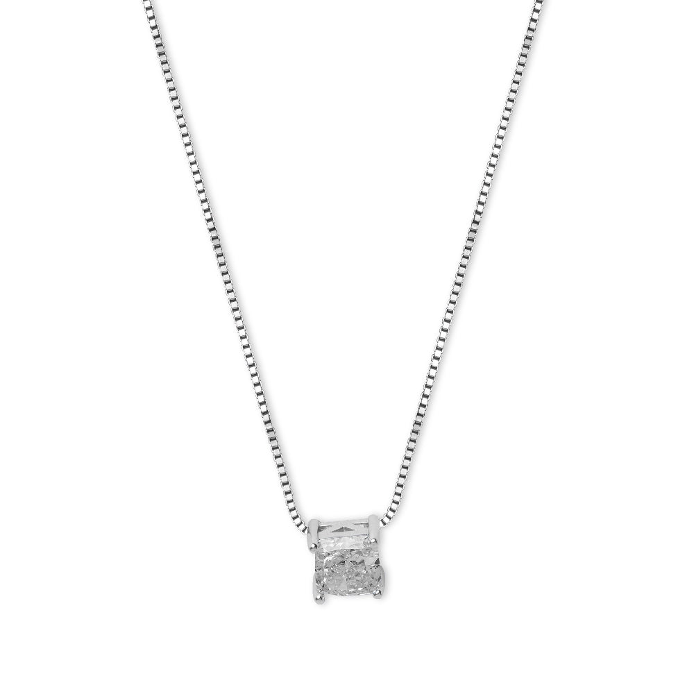 Luminous Grace Solitaire Pendant Necklace