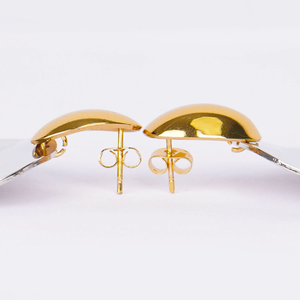 18K Gold Plated Disc Earrings for Women | Anti Tarnish