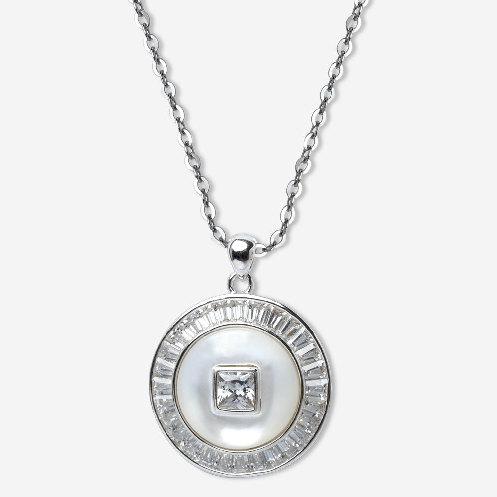 Celeste Glow Circular Pendant Necklace