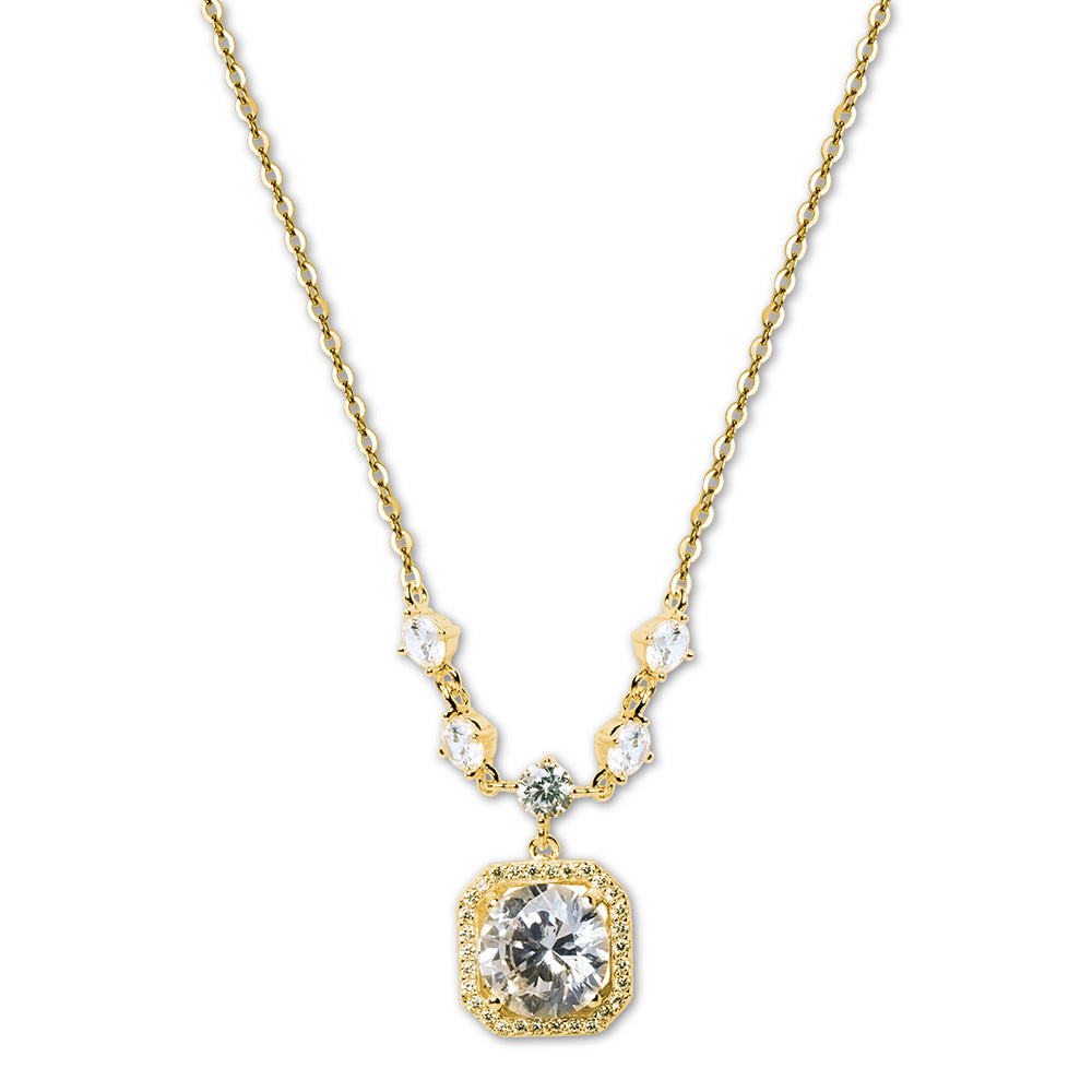 Shine Square Pendant Necklace