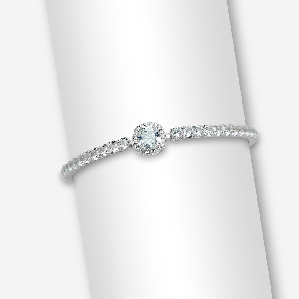 Cushion Sparkle Tennis Bracelet
