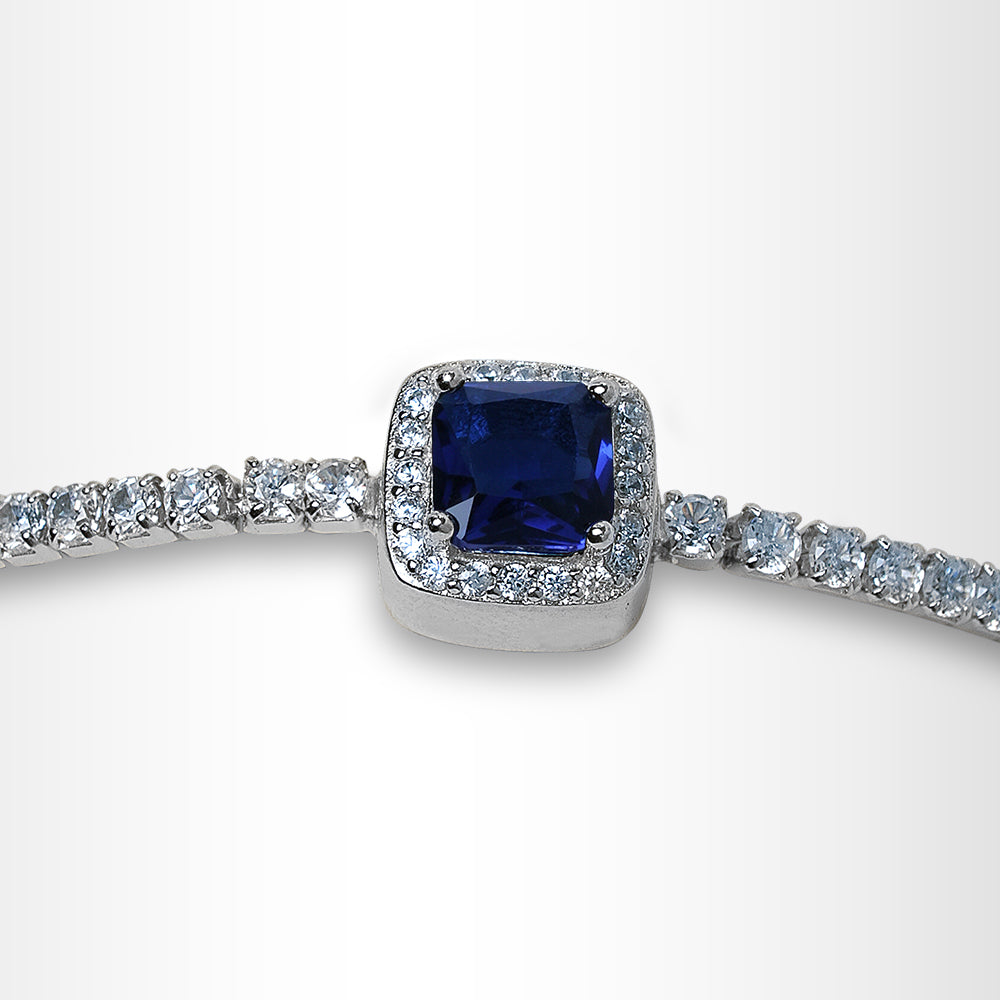 Regalia Gem Tennis Bracelet (Blue)