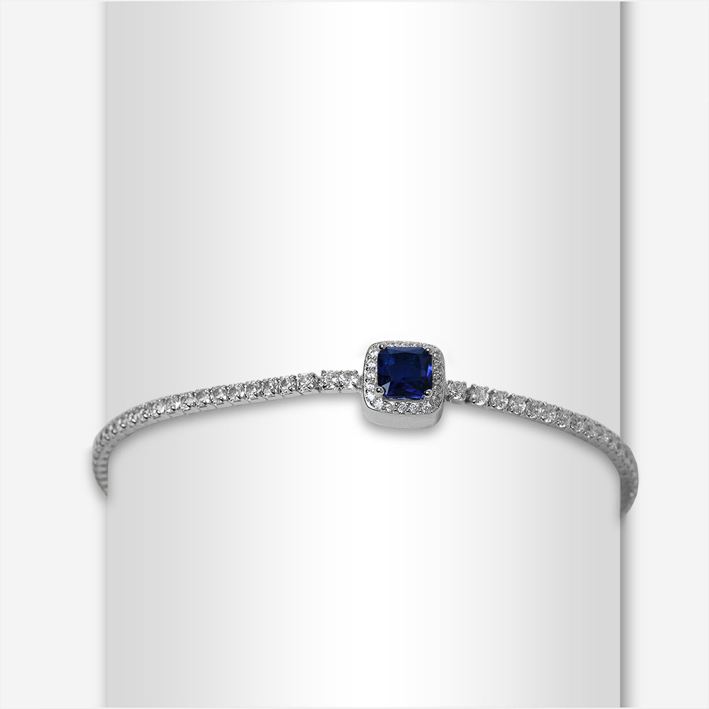 Regalia Gem Tennis Bracelet (Blue)
