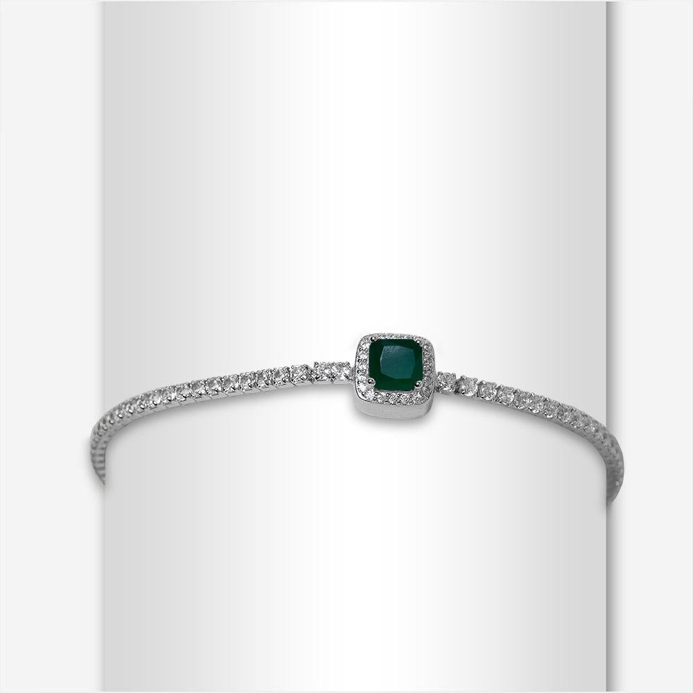 Regalia Gem Tennis Bracelet (Green)