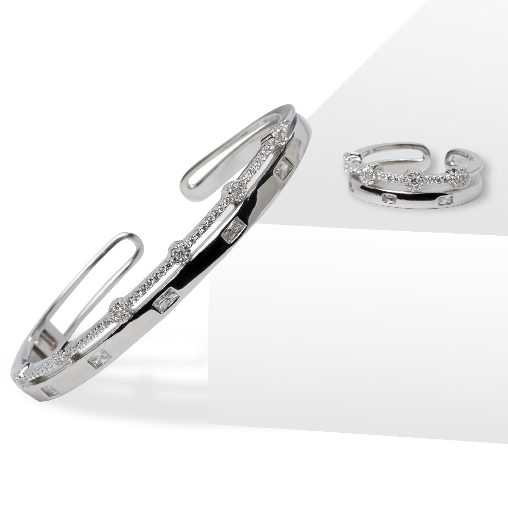 Dazzle Line Bracelet &amp; Ring Set