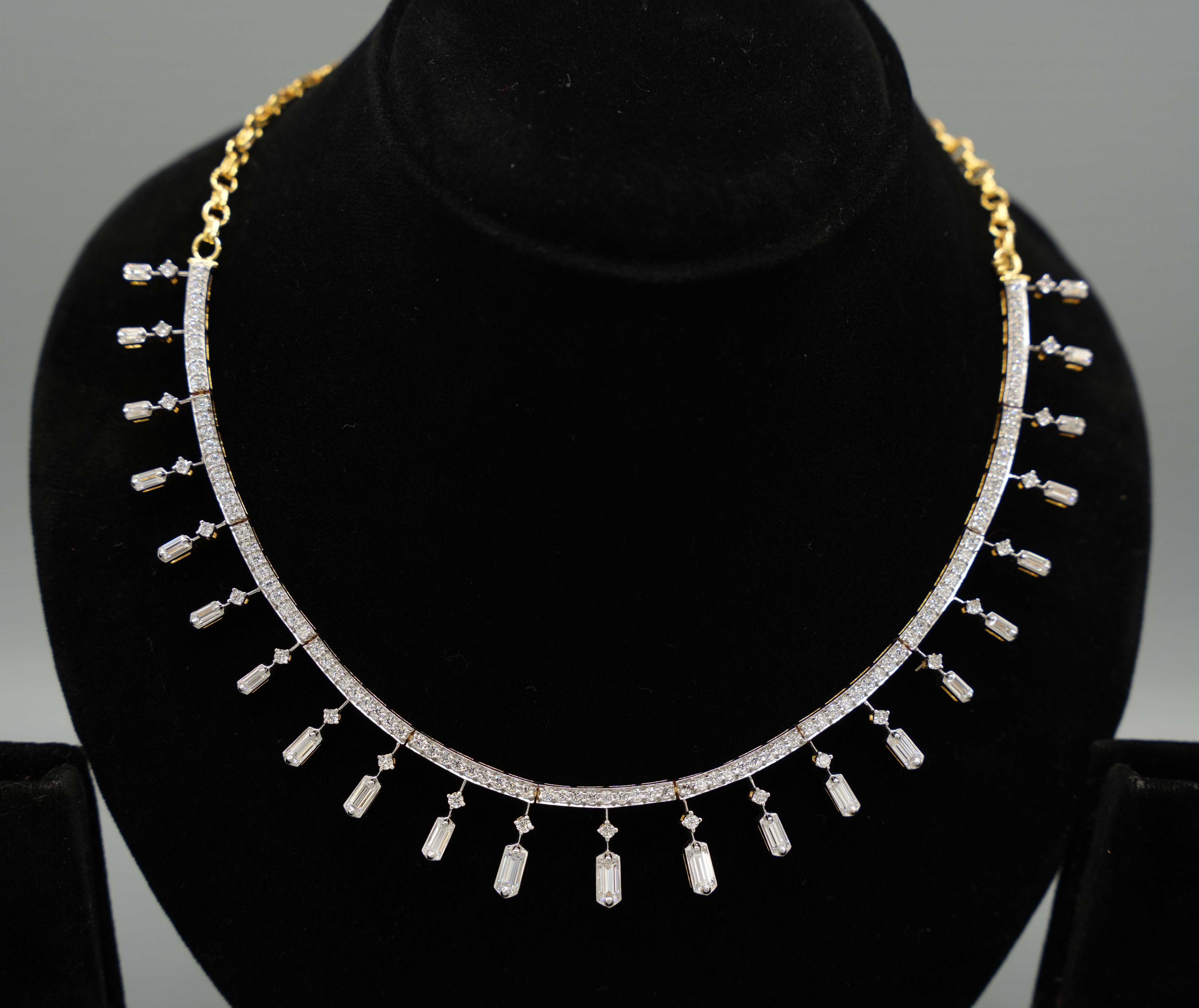 Silver Swarovski Necklace Set