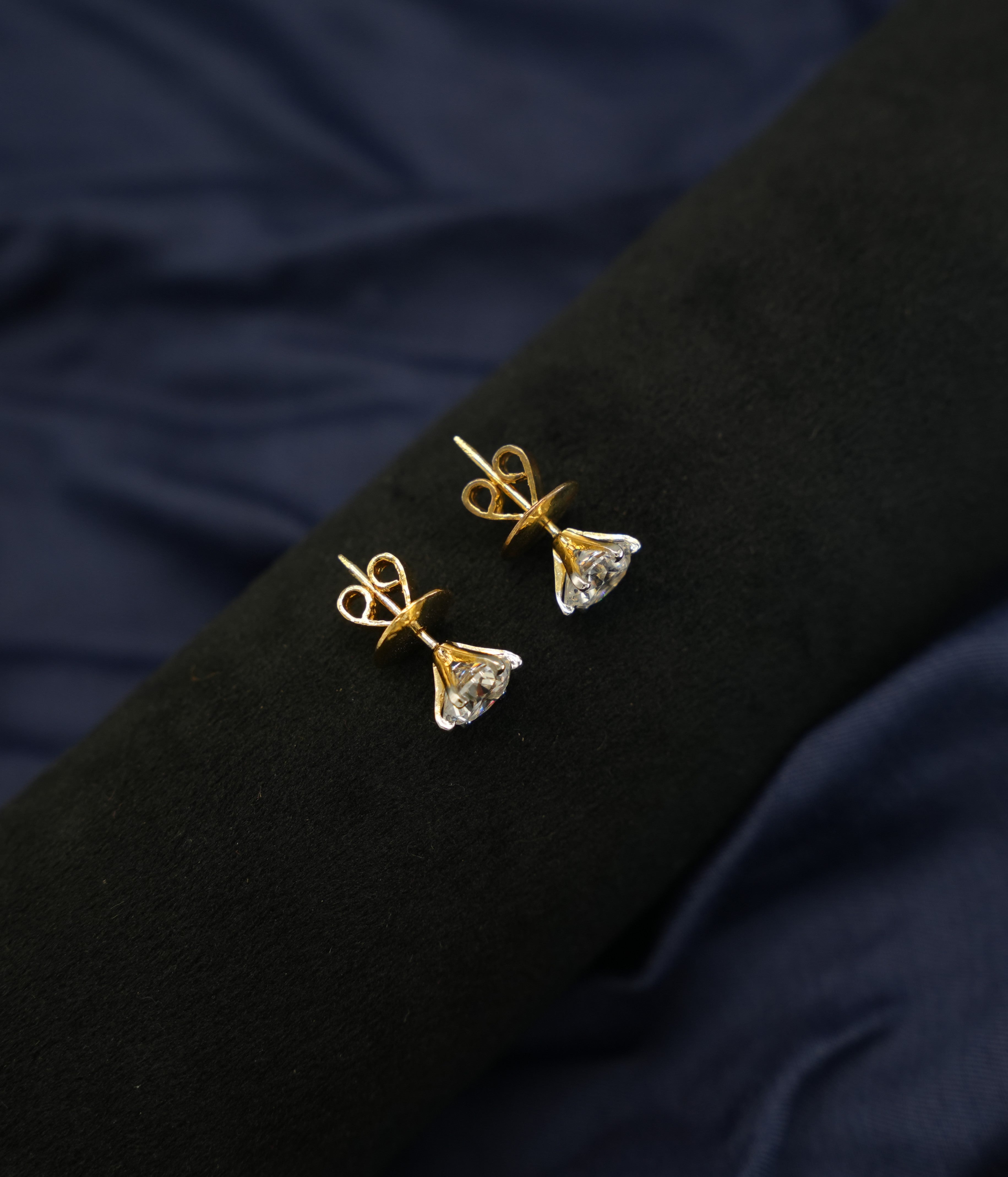 Silver Swarovski 2ct Round Studs