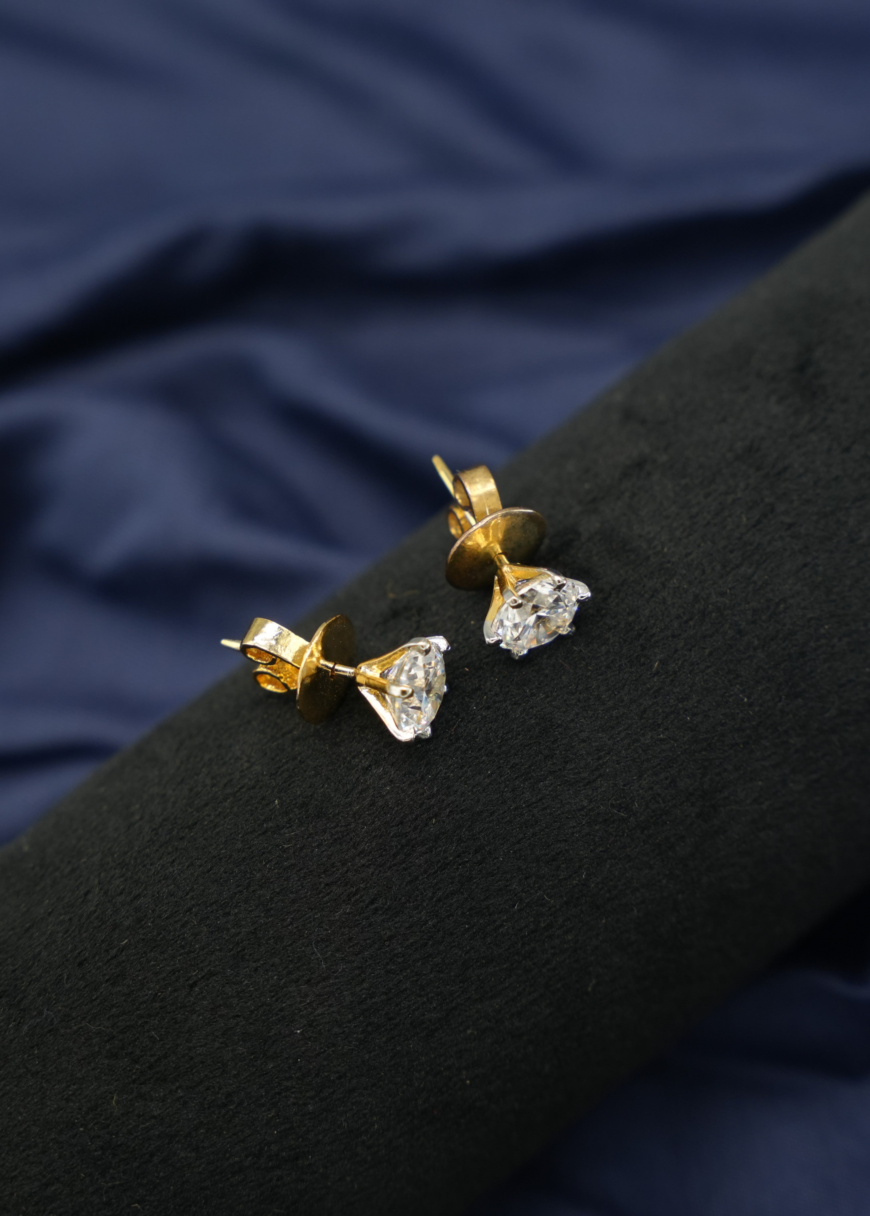 Silver Swarovski 2ct Round Studs