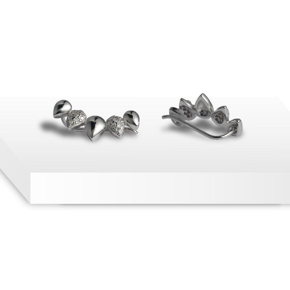 TearDrop Shine Ear Climbers