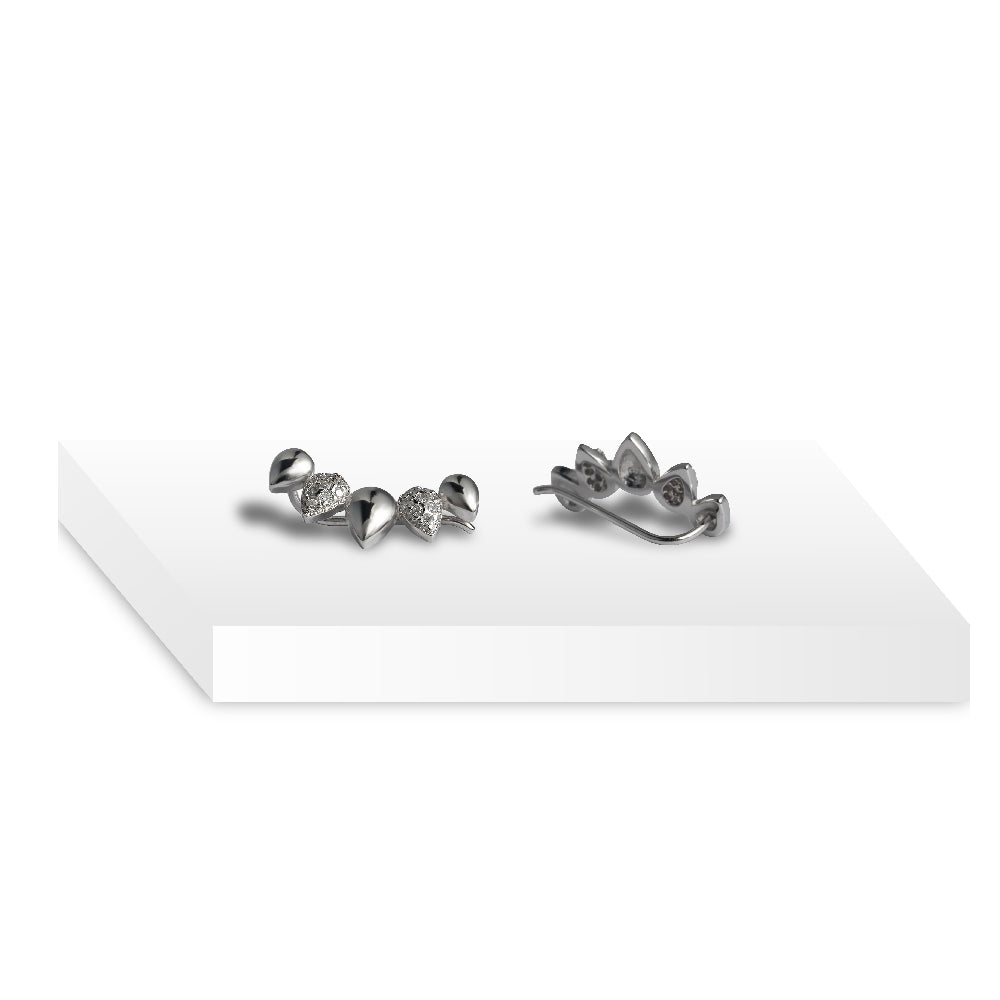 TearDrop Shine Ear Climbers