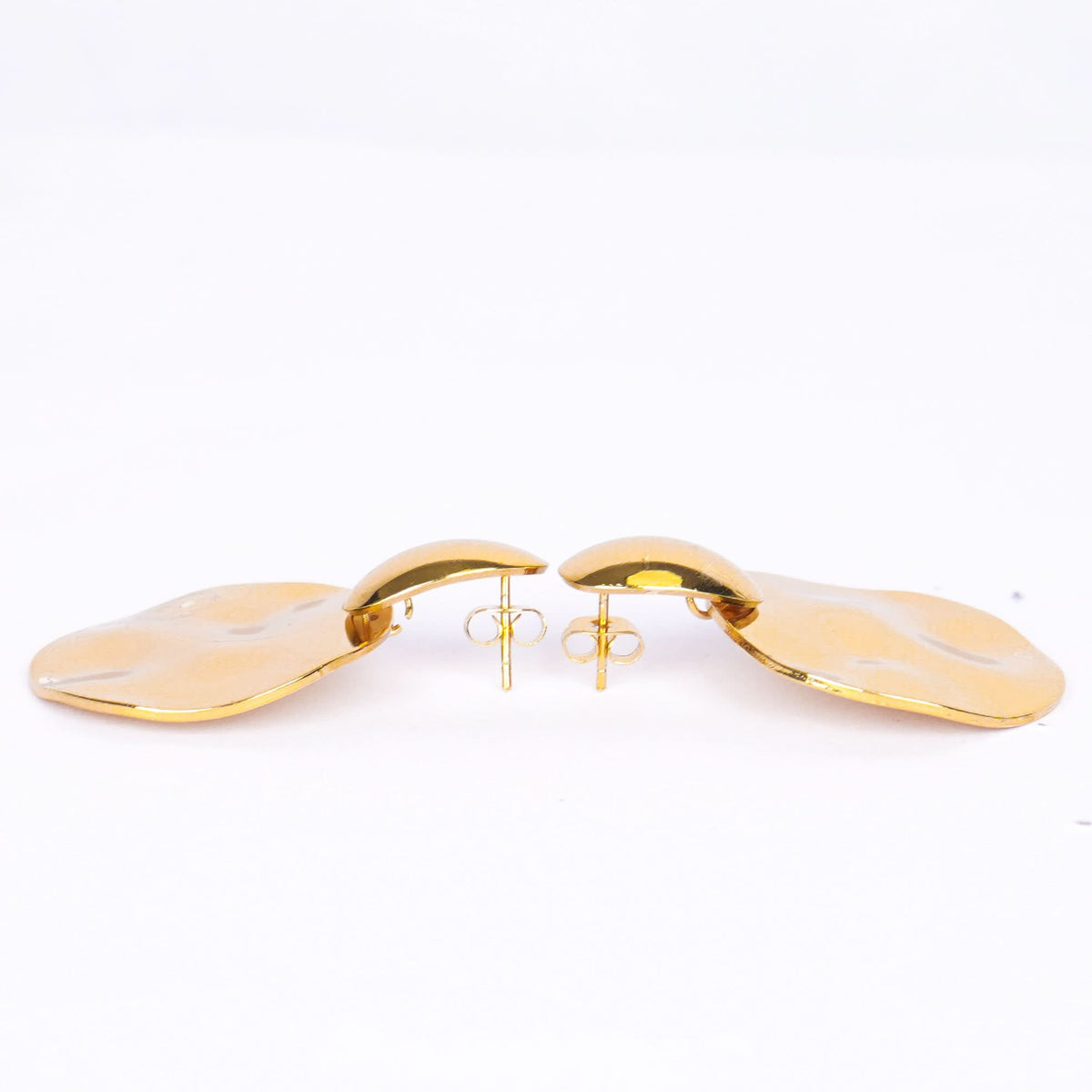 18K Gold Plated Disc Earrings for Women | Anti Tarnish