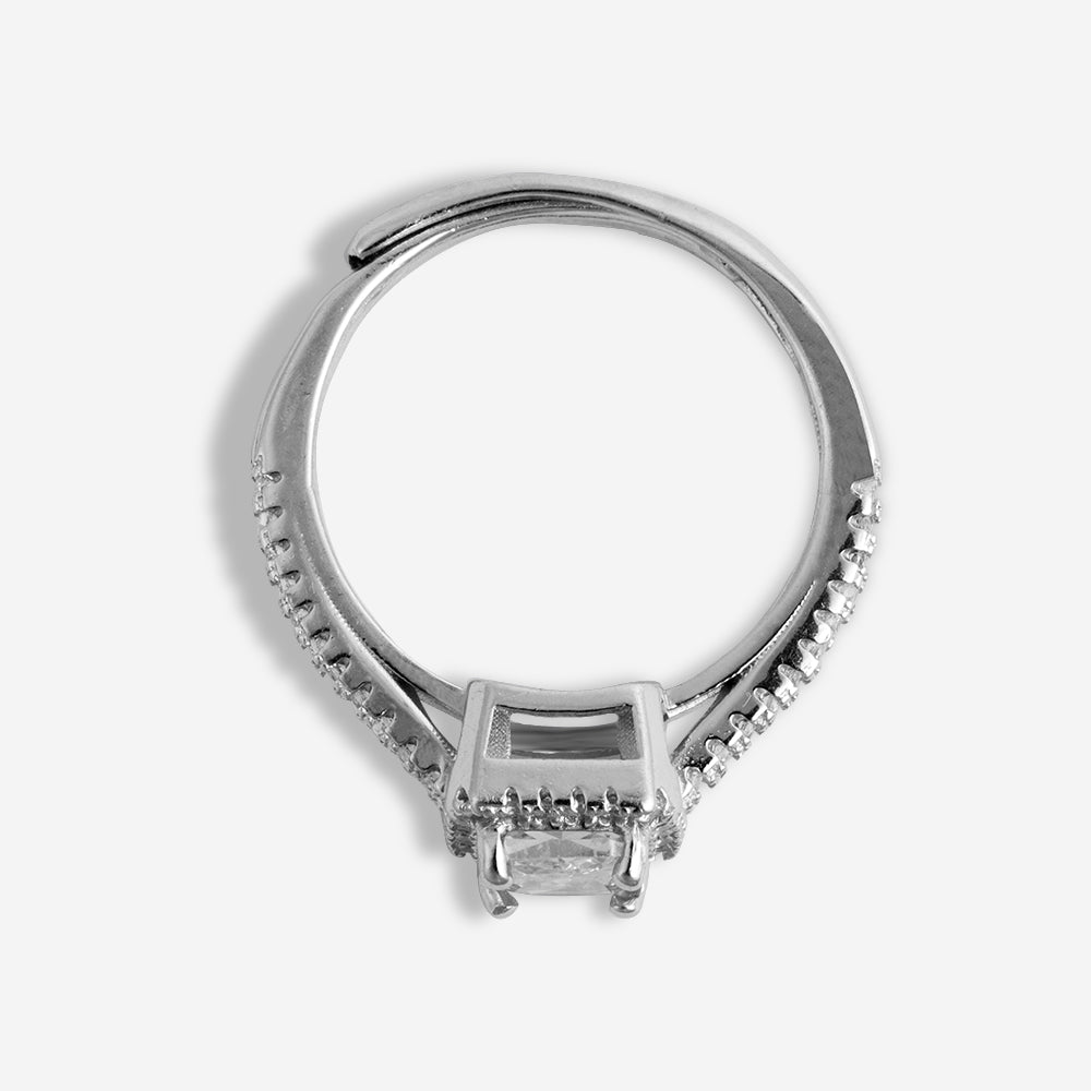 Radiant Emerald Halo Ring