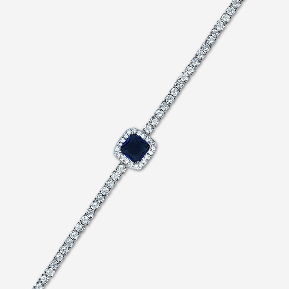 Regalia Gem Tennis Bracelet (Blue)