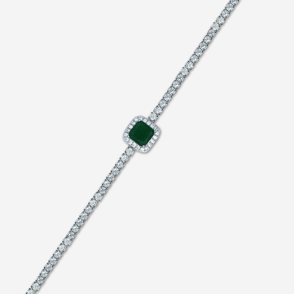 Regalia Gem Tennis Bracelet (Green)