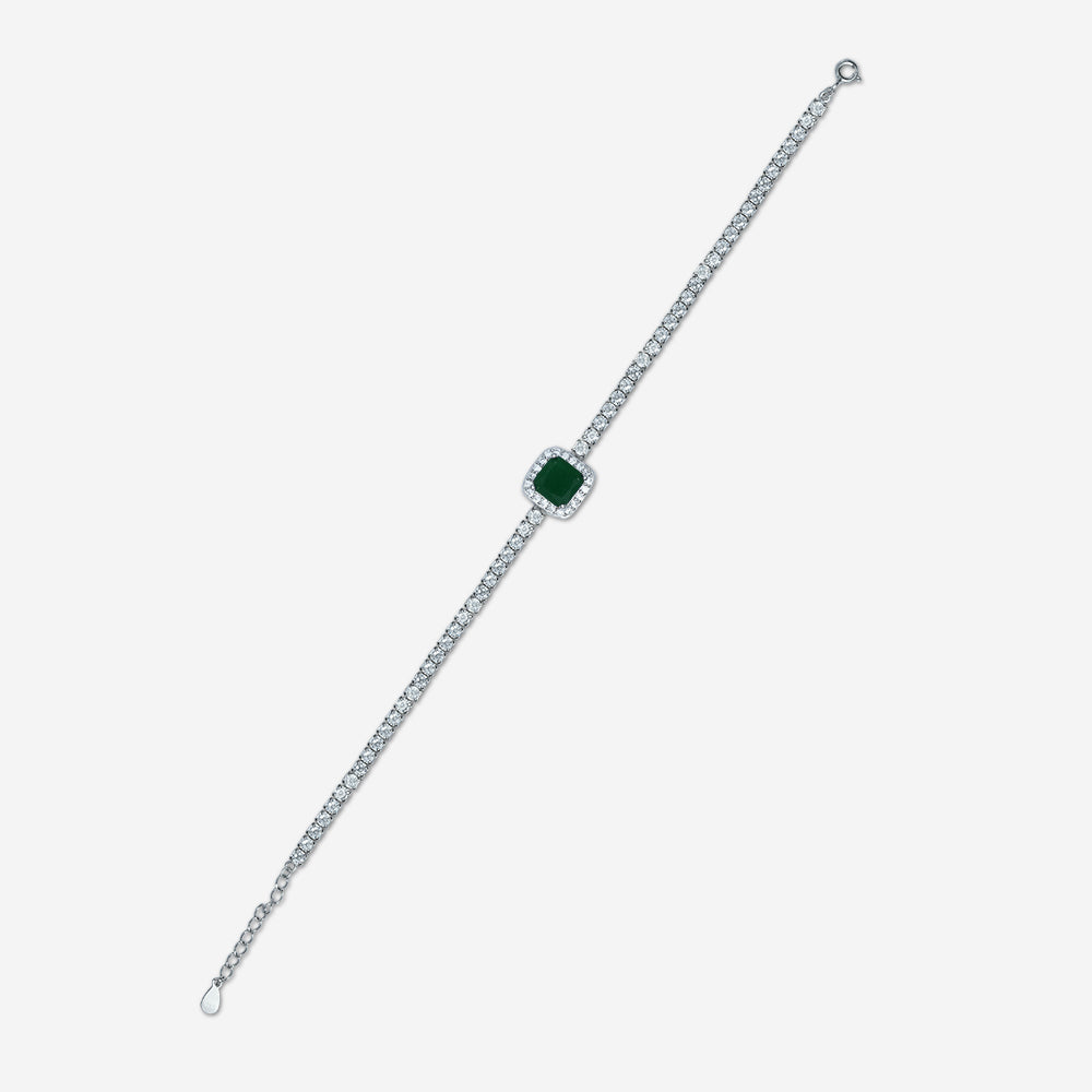Regalia Gem Tennis Bracelet (Green)