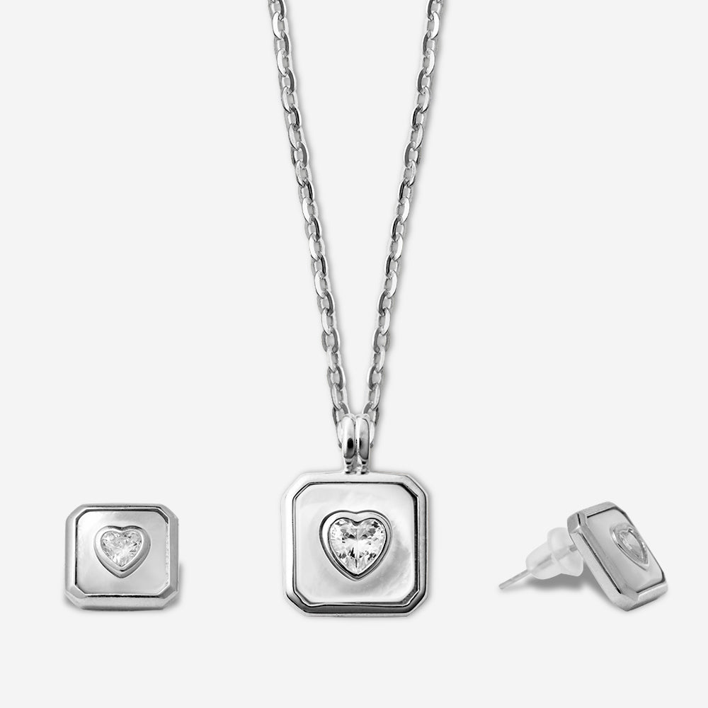 Eternal Heart Duo Set – Silver