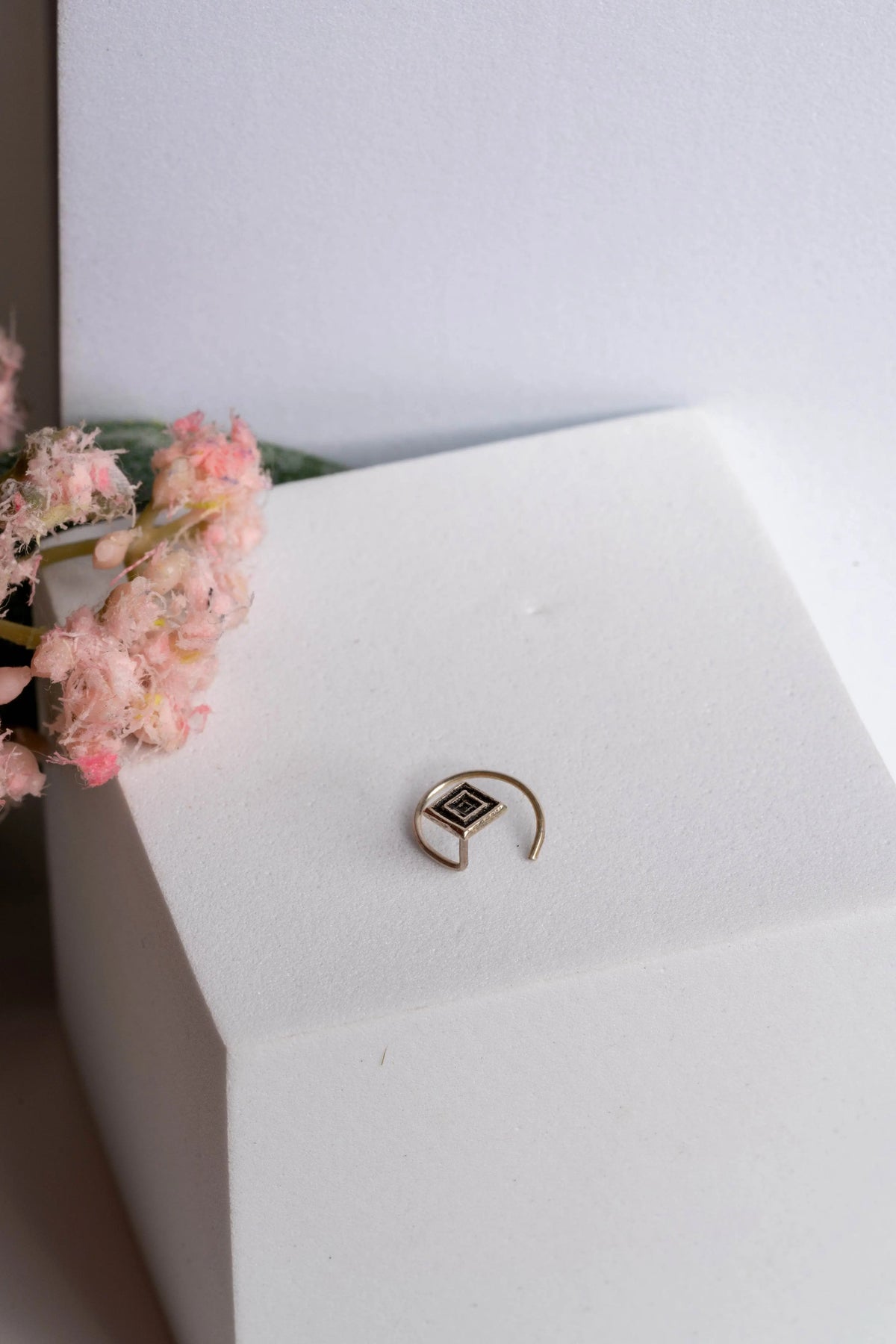 92.5 Pure Silver Nose Pin - Piercing Silver Nosepin Design - Lookandadorn.com