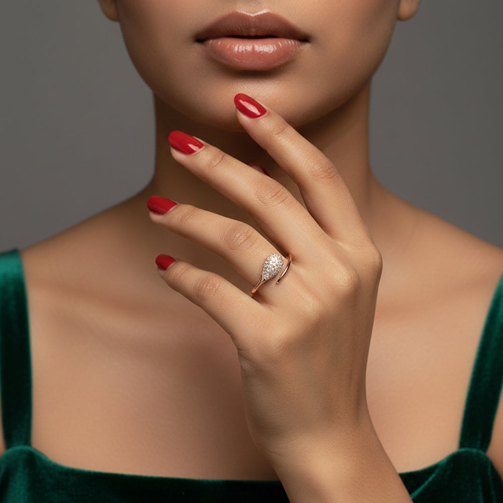Dewdrop Embrace Ring