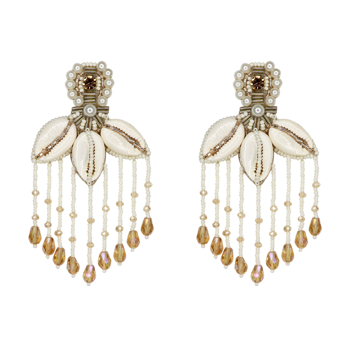 Kshira Earrings handcrafted by Label Pooja Rohra