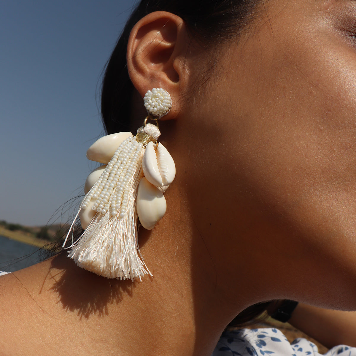 Neri Earrings in Ivory
