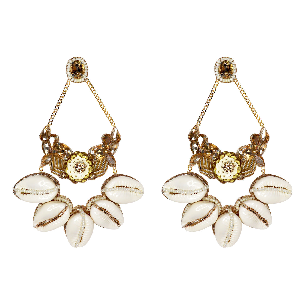 Hali Earrings handcrafted by Label Pooja Rohra
