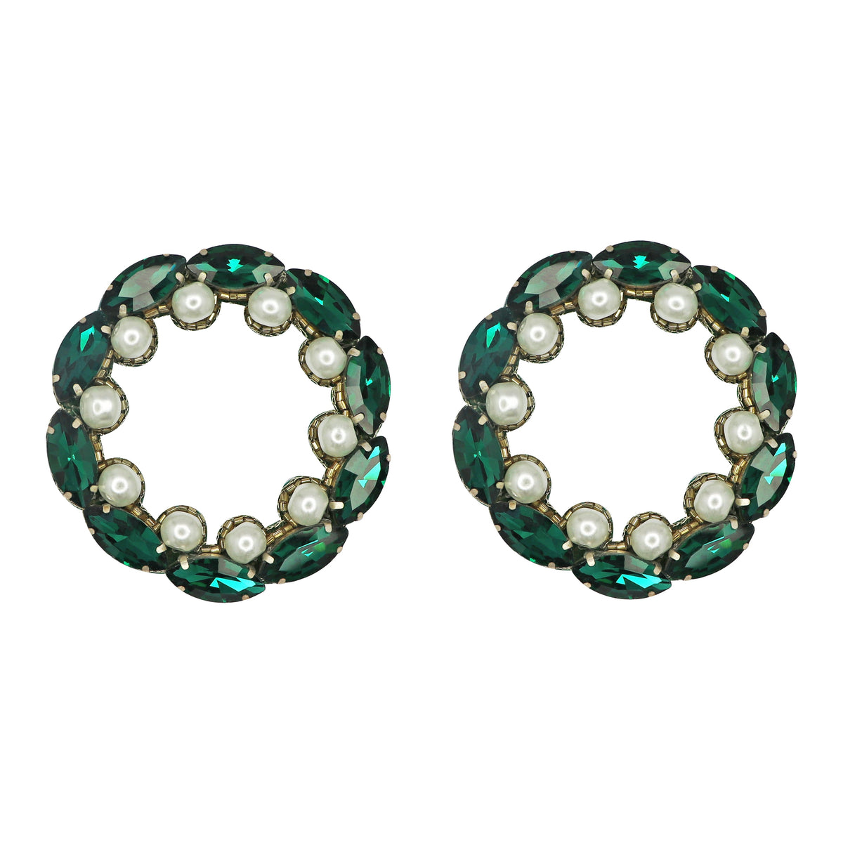 Anaisha Earrings in Emerald
